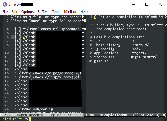 こっちがいい（Completionsバッファが非アクティブなウィンドウに表示される）